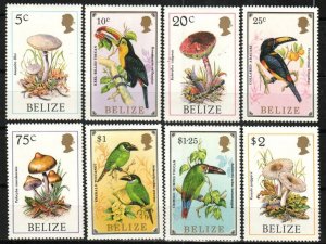 Belize Stamp 843-850  - Mushrooms and Toucans