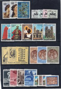 Vatican City 1963-72 26 Different mnh scv $6.50 less 50%=$3.25