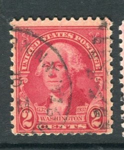 USA; 1932 early Washington Bicentenary fine used hinged 2c. value