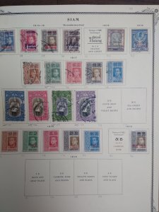 collection on pages Thailand 1909-19 PS: CV $201