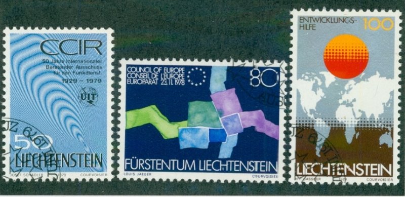 Liechtenstein 668-70 USED CV $1.85 BIN $0.90