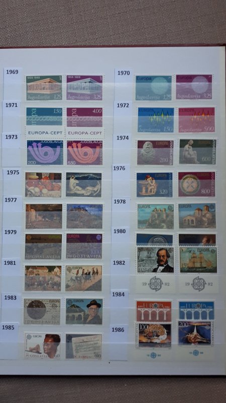 Europa CEPT - Yugoslavia 1969. - 2006. ** MNH complete collection