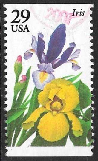 USA 1993 29c IRIS Garden Flowers Issue Sc 2763 VFU