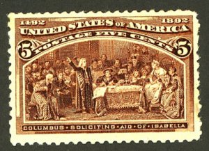 U.S. #234 MINT OG HR