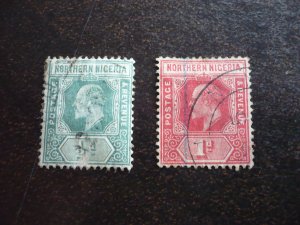 Stamps - Northern Nigeria - Scott# 28-29 - Used Part Set of 2 Stamps