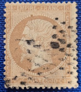 France-Scott #25, Used, Emperor Napoleon III, CV $3.75