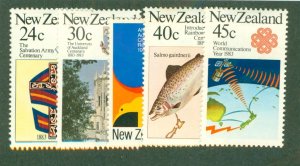 NEW ZEALAND 771-5 MH BIN $2.00