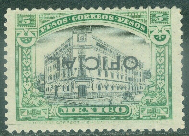 EDW1949SELL : MEXICO 1927-28 Scott #O193a INVT OVPT VF, Mint OG VERY RARE MEPSI