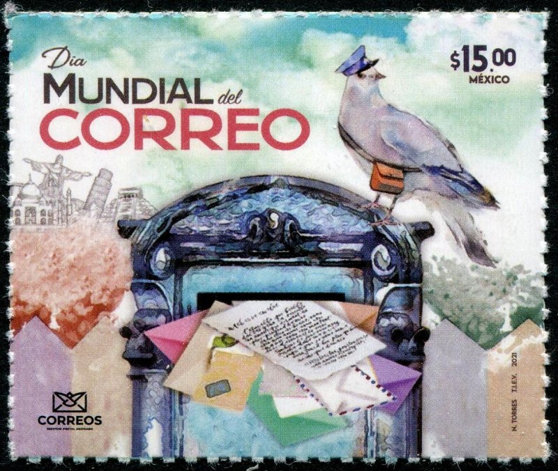 2021 Mexico World Post Day (Scott NA) MNH