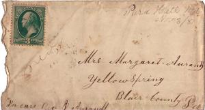 United States Maryland Park Hall 1881 ms  3c Washington Banknote  Ragged at l...