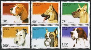 1995 Benin 675-680 Dogs