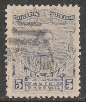 MEXICO 622, 5¢ PERFORATED, USED. F-VF  (1358)