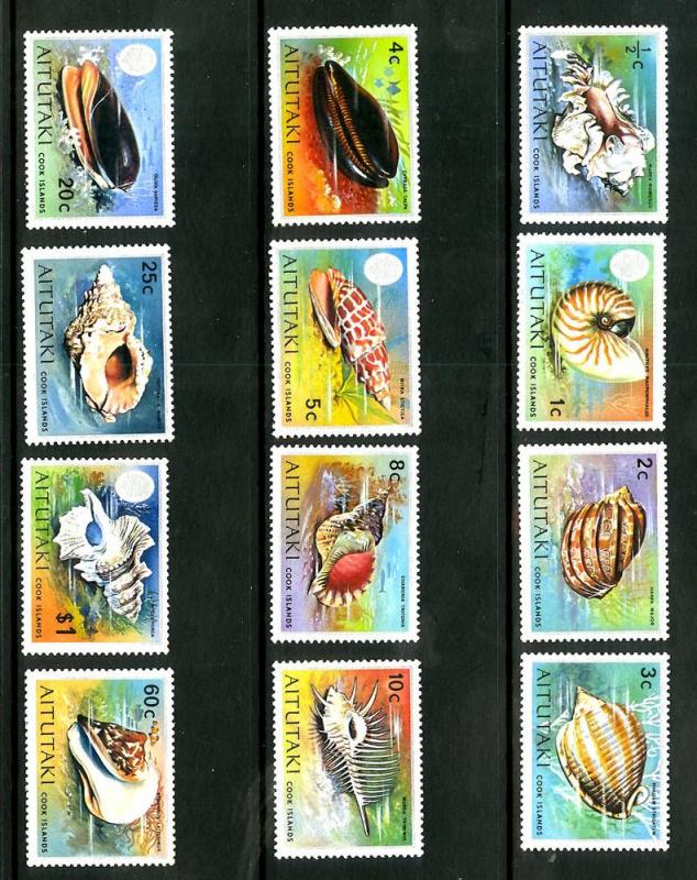 Aitutaki 82-93 MNH SCV Short Set $18.00