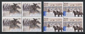 Australia SG3985/6 2013 The Battle of Beersheba Set in Blocks of 4 U/M