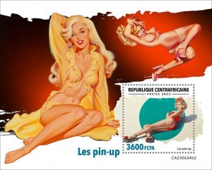 C A R - 2023 - Pin-Up Girls - Perf Souv Sheet - Mint Never Hinged