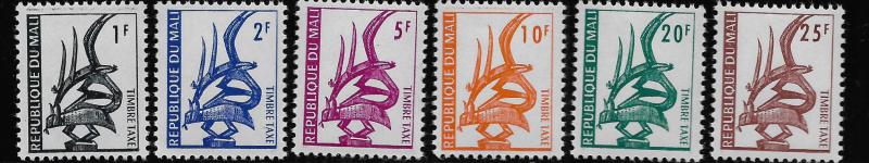 MALI, J1-J6, MNH, TIMBRE TAXE