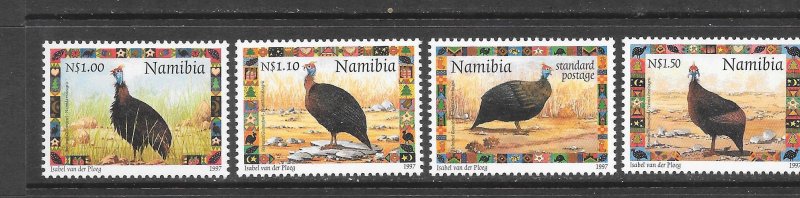 BIRDS - NAMIBIA #871-4  MNH