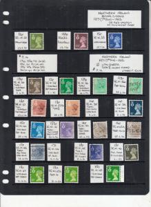 NORTHERN IRELAND 1958-2000 REGIONAL WILDINGS/MACHIN MINT/USED 5 pages full