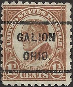 # 582 USED BROWN WARREN G. HARDING