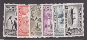 Falklands Scott #'s 115 - 120 VF Hi Values OG never hinged cv $ 155 ! see pic !