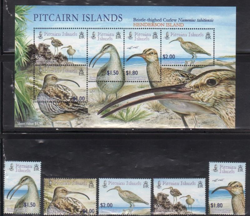 Pitcairn Island 622-26A Birds Mint NH