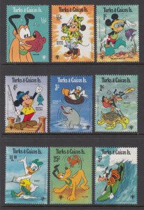 Turks and Caicos 399-407 Disney's MNH VF