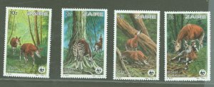 Zaire #1168-1171  Single (Complete Set) (Wildlife)