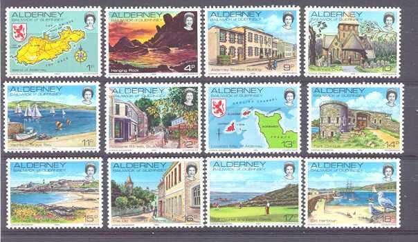 Alderney 1-12 MNH SCV6.35