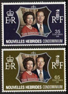 French New Hebrides Sc #188-189 MNH
