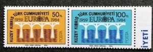 Turkish Cyprus 143a MNH, Horizontal Pair