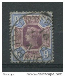 Great Britain 1887 Sc 120  Mi 95 Used  Queen Victoria