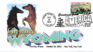 #3745 Greetings From Wyoming FPMG FDC