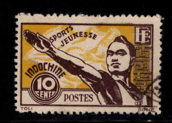 Indo-China Scott 241 Used 1944 Sports stamp