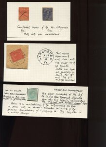Confederate States Lot of Scarce Forgery Stamps (CSA 924 o)