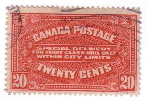 E2a Canada Special Delivery scarlett var, used CV $15.00