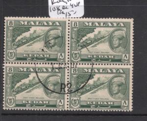 Malaya Kelantan SG 108 Block of 4 VFU (6ddp) 