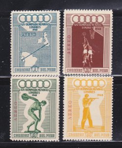 Peru C78-C81 Set MH Olympics (B)