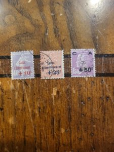 Stamps France Scott #B28-30 used