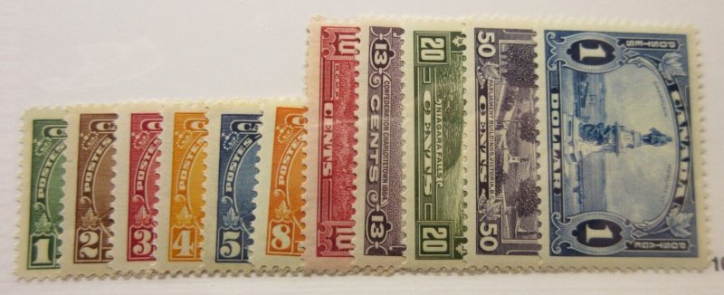 CANADA, Scott: 217-227, MINT LIGHTLY HINGED, Lot27, Cat $119.50
