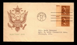 SC# 805 EE FDC / Fidelity Cachet / Typed Addressed - L20227