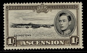 ASCENSION GVI SG44, 1s black & sepia , M MINT. Cat £22. PERF 13½