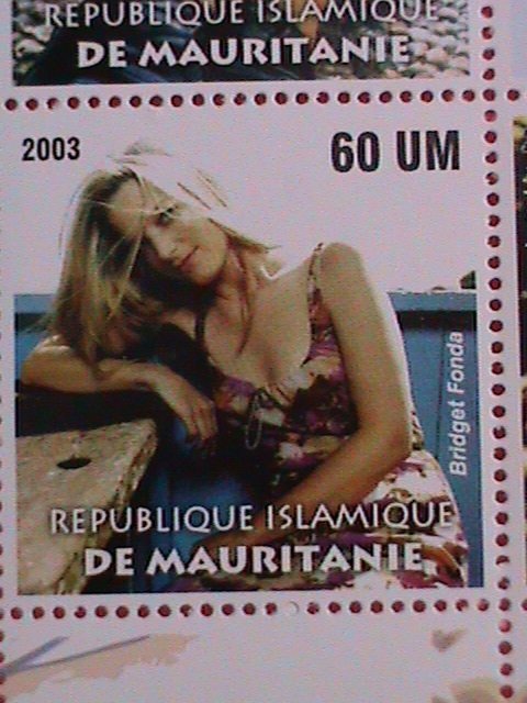 MAURITANIA  STAMP-2003-FAMOUS ACTRESSES-MNH STAMP SHEET -RARE