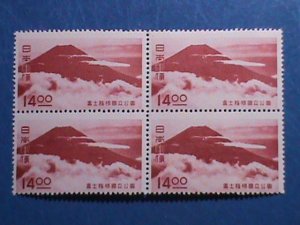JAPAN -1949-SC#462 MT. FUJI 72 YEARS OLD STAMPS BLOCK MNH VERY FINE