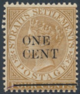 Straits Settlements    SC# 78 MH w/ surcharge  see details & scans