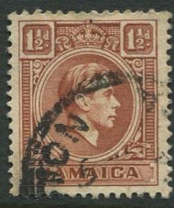 Jamaica -Scott 118 - KGVI Definitive -1938 - Used - Single 1.1/2p Stamp