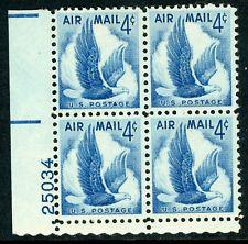 SCOTT # C48 AIR MAIL PLATE BLOCK MINT NEVER HINGED !!