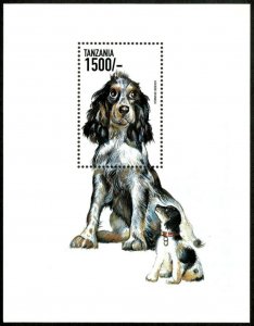 Tanzania 1999 - Dogs, Cocker Spaniels - Souvenir Sheet - Scott 1980 - MNH