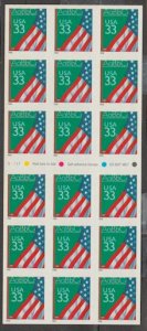 U.S. Scott Scott #3283a American Flag Stamp - Mint NH Booklet Pane