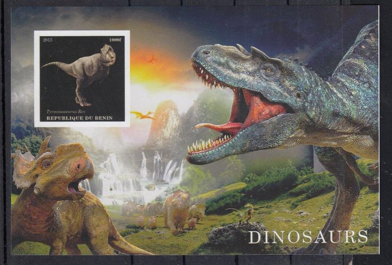 10x Animals Nature Prehistoric Dinosaurs imperf Private Local issue PL25 not MNH