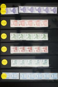 Germany Berlin Coil Strips Stamp Lot